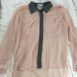 BCBGeneration top! Pink sheer top